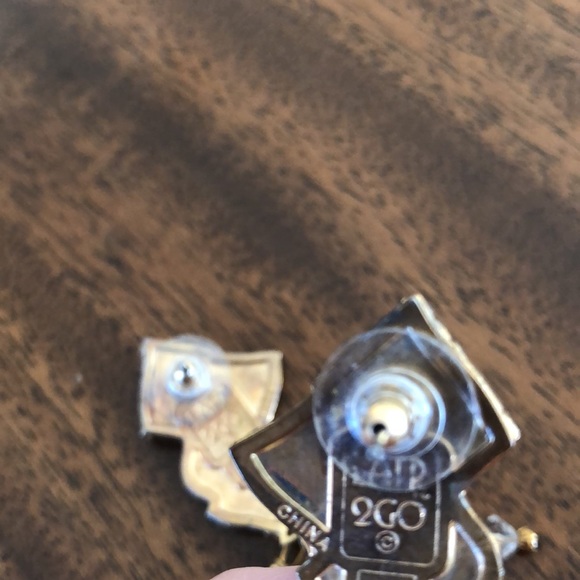 Vintage Lunch at the Ritz patriotic pierced fireworks earrings - Picture 5 of 15